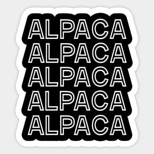 Alpaca Lover Funny Gift Sticker